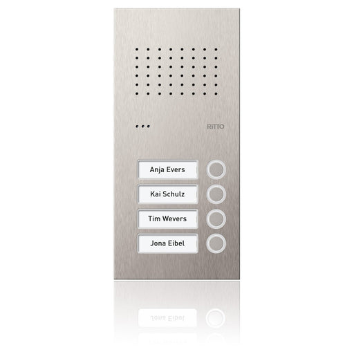 Ritto - Türstation für Türkommunikation Türstation Pur Edelstahl RGE1810425 Acero Audio, 4WE