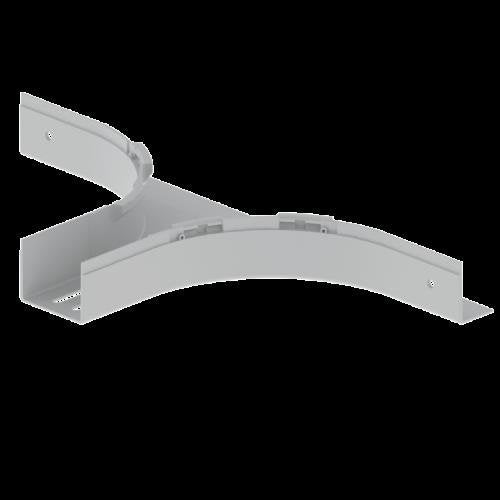 Unex - T-Stück für Kabelrinne T-Abzweiger 66078 lichtgrau, 60x75mm − 2 Stück