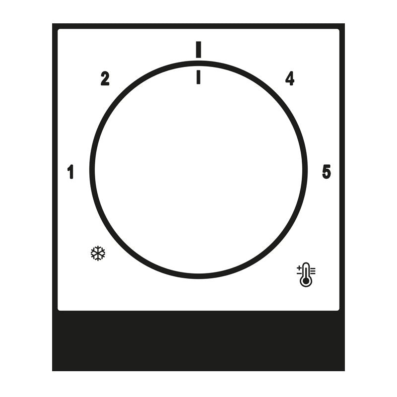 Jung - Abdeckung/Bedienelement für Installationsschalterprogramme Abdeckung A 1749 BF WW für Raumtemp.Regler − 1 Stück