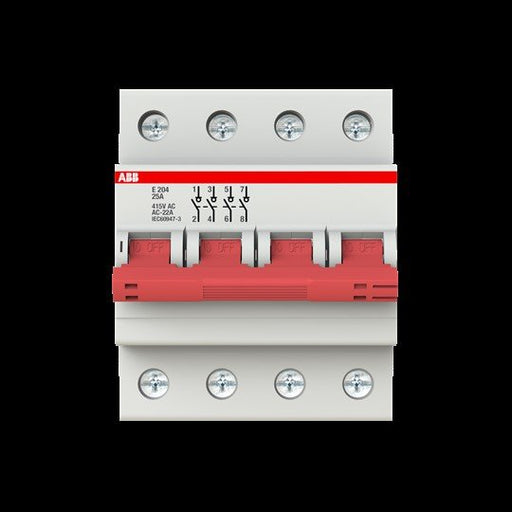 ABB Stotz S&J - Schalter für Reiheneinbau Trennschalter E204/25G Schaltgriff grau