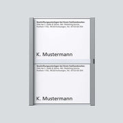 Siedle&Söhne - Zubehör/Ersatzteile für Türkommunikation Namensschild sil-met kpl. 200029041-00 f.TM 611-2 SM