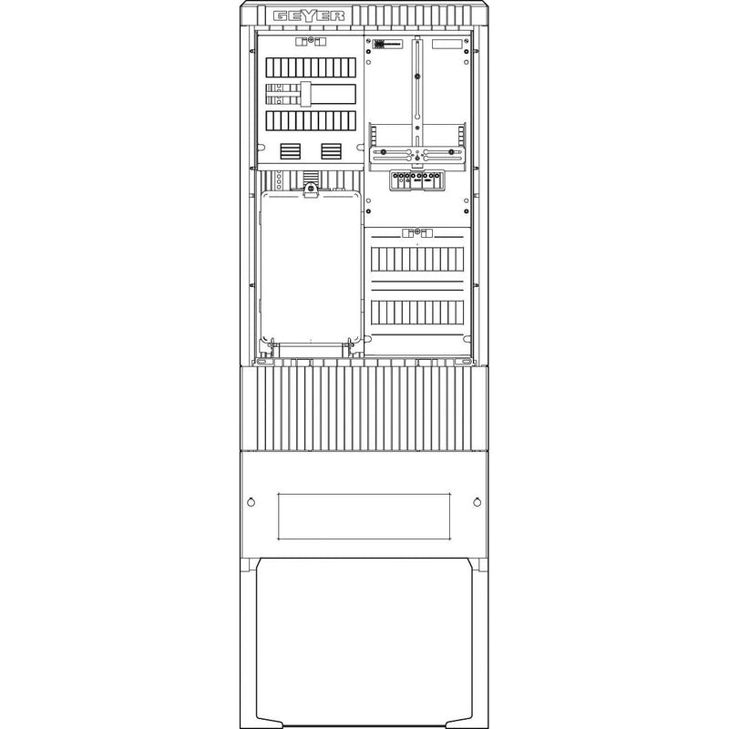 ABN - Zähler-Komplettschrank Zähleranschlusssäule SZ175ZZ1502 1 ZP 5pol