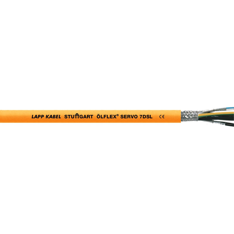 Lapp Kabel&Leitung - Energiekabel < 1 kV, für ortsveränderlichen Einsatz ÖLFLEX SERVO 7DSL 1023290/100 4G1,5+(2x22AWG) − 100 Meter