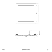 EVN Lichttechnik - Decken-/Wandleuchte LED-Einbauleuchte LPQ303502 3000K