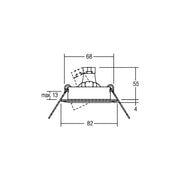Brumberg Leuchten - Downlight/Strahler/Flutlicht Einbaustrahler 00216907 50W ws
