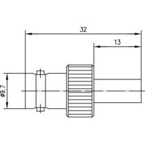 Telegärtner - Koax-Steckverbinder BNC-Kabelbuchse 100023411 50Ohm cr − 5 Stück