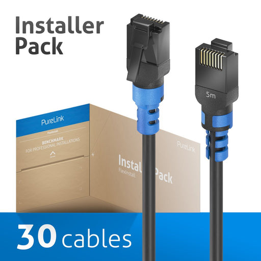 PureLink - Patchkabel Kupfer Patchkabel Cat.6A UTP 5m FI-PC100-050-PCK FlexInstall,VE 20Stk