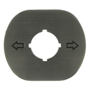 ABB Stotz S&J - Tastenplatte für Befehls- und Meldegeräte Unterlegschild MA6-1241 mit Pfeilen
