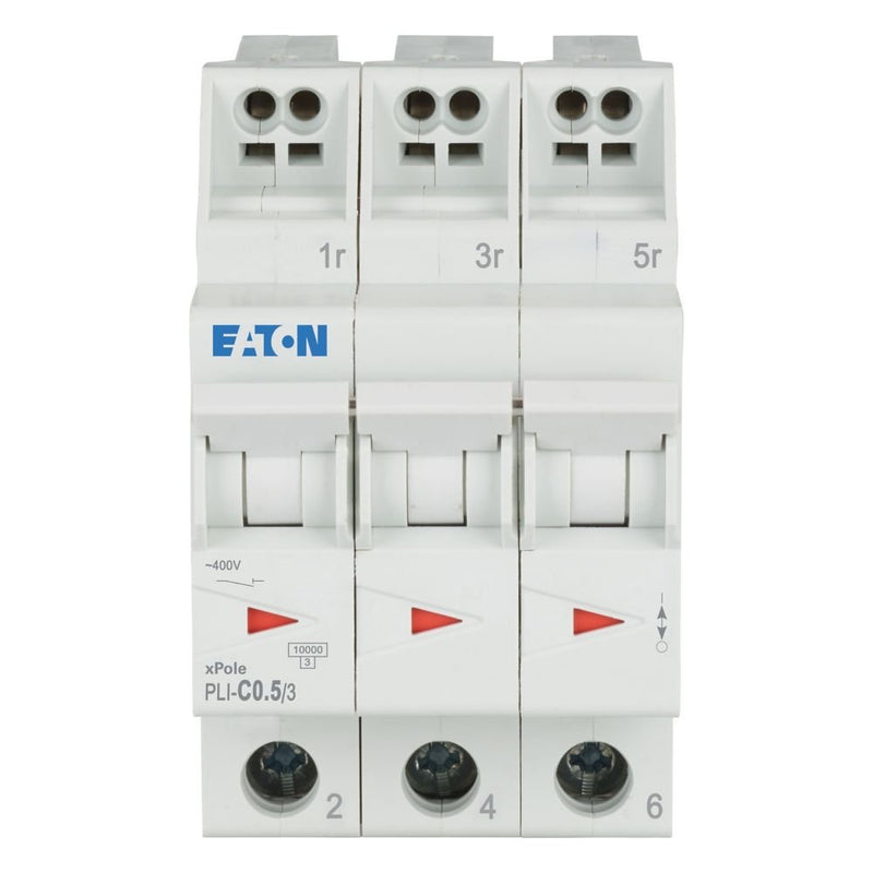 Eaton - Leitungsschutzschalter PLI-C0,5/3 0,5 A, 3p,Steckkl. C