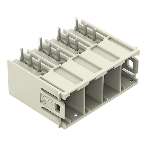 WAGO GmbH & Co. KG - Leiterplattensteckverbinder THT-Stiftleiste Lötstift 832-3644 1,2x1,2,abgew.,lgr − 20 Stück