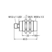 Turck - RFID-Lesegerät Schreib-Lese-Kopf HF TN-M30-IOL2-H1141 IO-Link