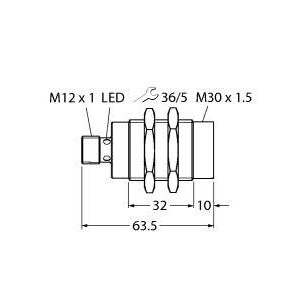 Turck - RFID-Lesegerät Schreib-Lese-Kopf HF TN-M30-IOL2-H1141 IO-Link