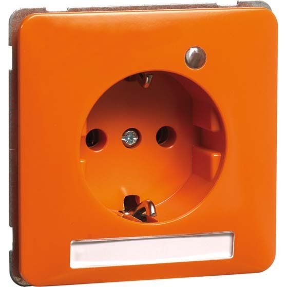 Peha - Schalter-/Steckdosenkombination Steckdose SCHUKO orange H80.651133SINALEDEK6 LED ohne Krallen