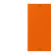 Jung - Abdeckung/Bedienelement für Installationsschalterprogramme Taste 2fach m. Pfeilsymb. LC 402 TSAP 224 orange