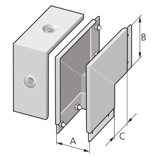 Pflitsch - Inneneck für Leitungsführungskanal Eckwinkel-Deckel EDA 150/100 S außen 90Gr 2-tlg − 1 Stück by Pflitsch
