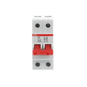 ABB Stotz S&J - Schalter für Reiheneinbau Trennschalter E202/80R 2P,80A,Griff rot