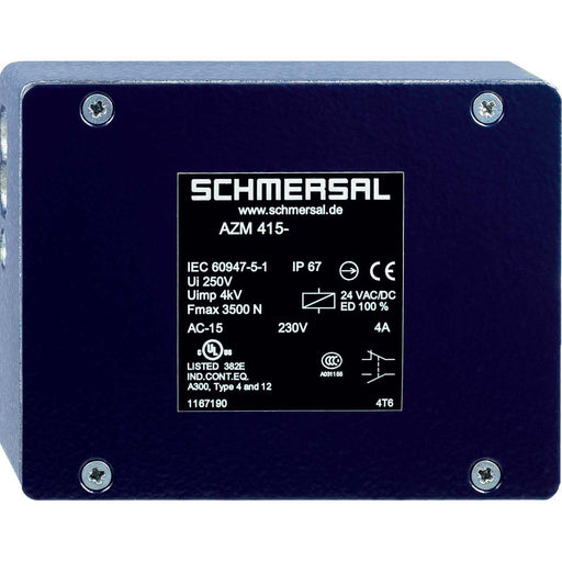 Schmersal - Positionsschalter mit Zuhaltung Sicherheitszuhaltung AZM41511/11ZPK230VAC
