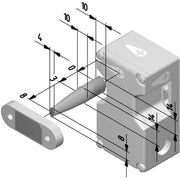 Schmersal - Magnetischer Näherungsschalter Sicherheitssensor BNS 16-12ZV-ST1