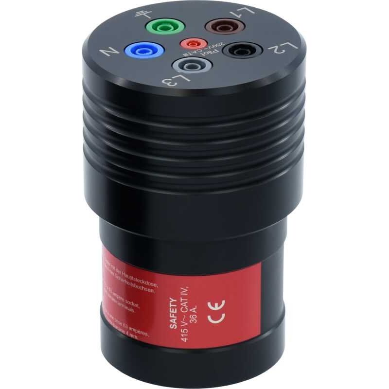 Gossen Metrawatt - Zubehör/Ersatzteile für Prüf- und Messgeräte (Elektro) Drehstromadapter METRALINE A3-63