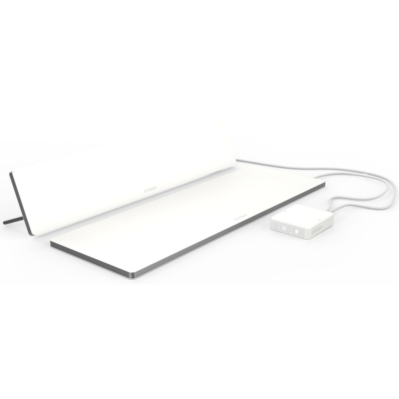 Etherma - Infrarot-Strahlungspaneel Arbeitsplatzheizung-Set LAVA-DESK-ZONE-W Weiß 230V