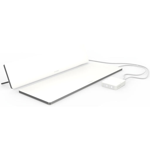 Etherma - Infrarot-Strahlungspaneel Arbeitsplatzheizung-Set LAVA-DESK-ZONE-W Weiß 230V