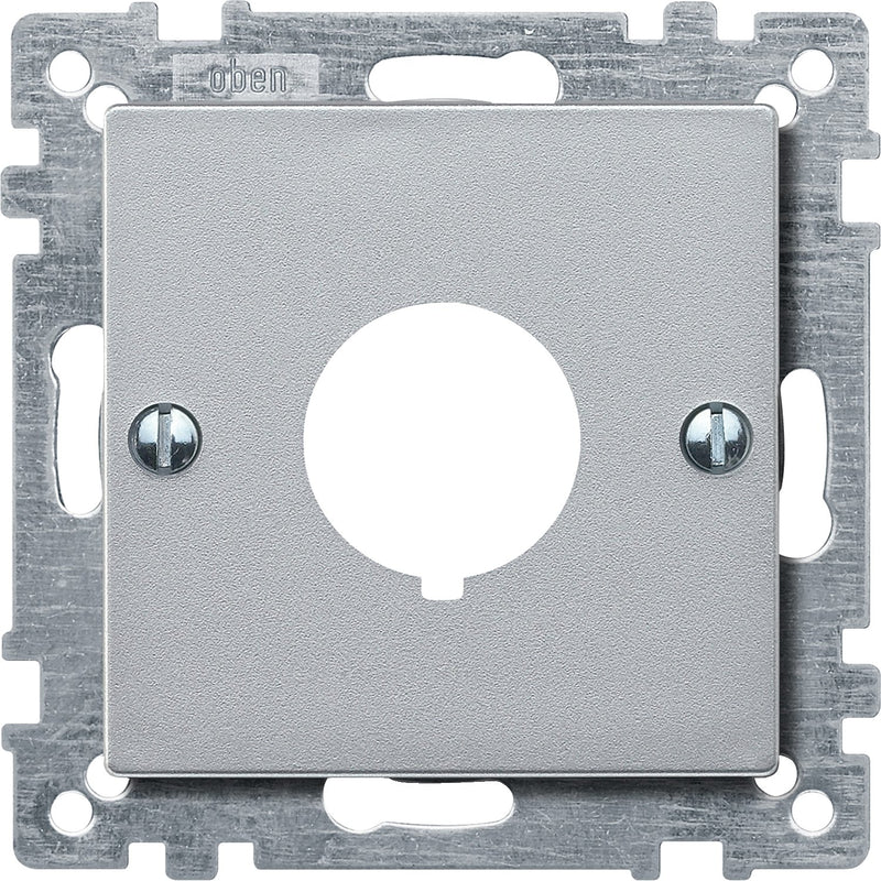 Merten - Einsatz/Abdeckung für Kommunikationstechnik Zentralplatte alu 393960 für Befehlsgerät