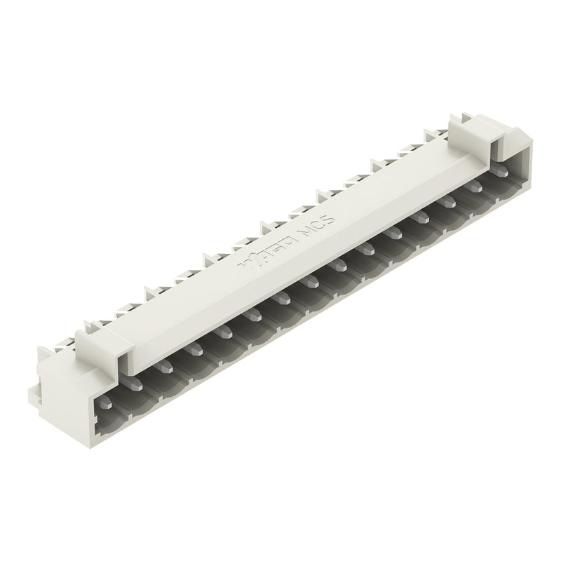 WAGO - Leiterplattensteckverbinder THT-Stiftleiste Lötstift 721-475/001-000 1,2x1,2,abgew.,lgr − 50 Stück
