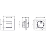 Theben - Bussystem-Bewegungsmelder Präsenzmelder P180 2.20 KNX UP WH − 1 Stück
