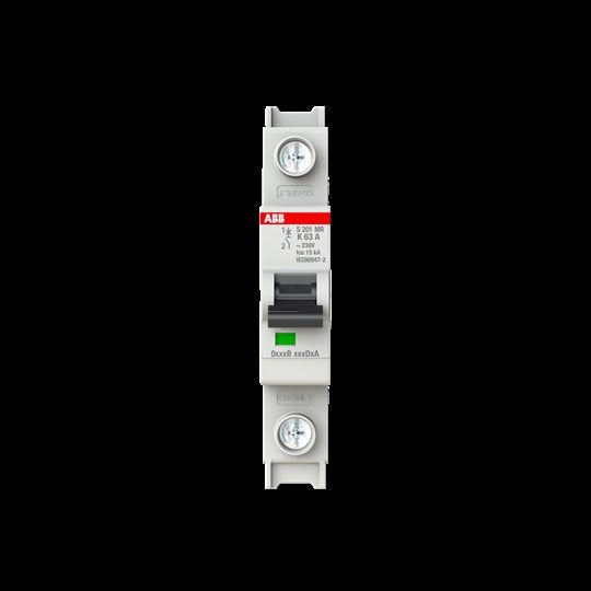 ABB Stotz S&J - Leitungsschutzschalter Sicherungsautomat S201MR-K63 10kA, 63A, 1P, RTT