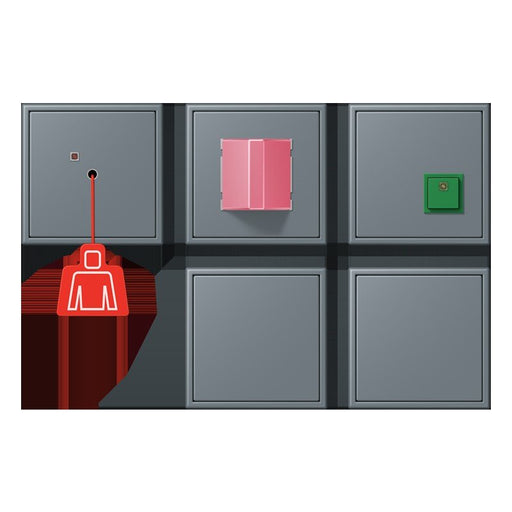 Jung - Behindertenelement für Installationsschalterprogramme Notrufset mit USV NRS LC 0834-2 251