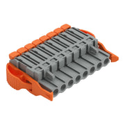 WAGO - Kabelsteckverbinder für Leiterplattensteckverbinder 1-Leiter-Federleiste 2231-1108/038-000 Push-in CAGECLAMP,gr − 50 Stück