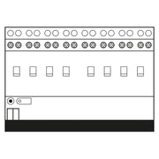 Jung - Bussystem-Schaltaktor KNX Schaltaktor 8-fach 2308.16 REGCHM C-Last