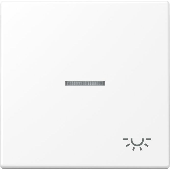 Jung - Abdeckung/Bedienelement für Installationsschalterprogramme Wippe 1-fach LS 990 KO5 L WWM schneeweiß matt