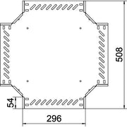 OBO Bettermann - Kreuzstück für Kabelrinne Kreuzung für Kabelrinne RK 330 FT 35x300