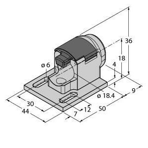 Turck - Passiver Sensor-/Aktor-Verteiler (ohne Leitung) Schnellmontagehalterung BS-18Q40
