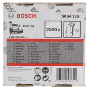Bosch - Nagel für Nagelgerät Senkkopf-Stift SK64 25G, 2608200500 1,6 mm 25 mm
