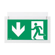 Ceag Notlichtsysteme - Sicherheitsleuchte LED-Rettungszeichenleuchte CrystalWay 19521 AT RAL9003 IP42 20m