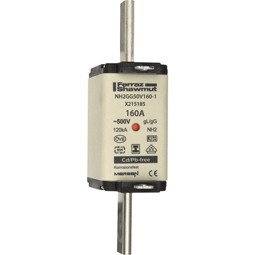 Mersen - Messersicherung NH-Sicherungseinsatz SG NH2GG50V160-1 Gr.2 gG 160A/500V KM
