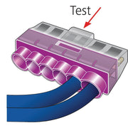 HellermannTyton - Steckklemme Verbindungsdosenklemme HCPM-6 PC VT 50 6x0,5-2,5 violet − 50 Stück