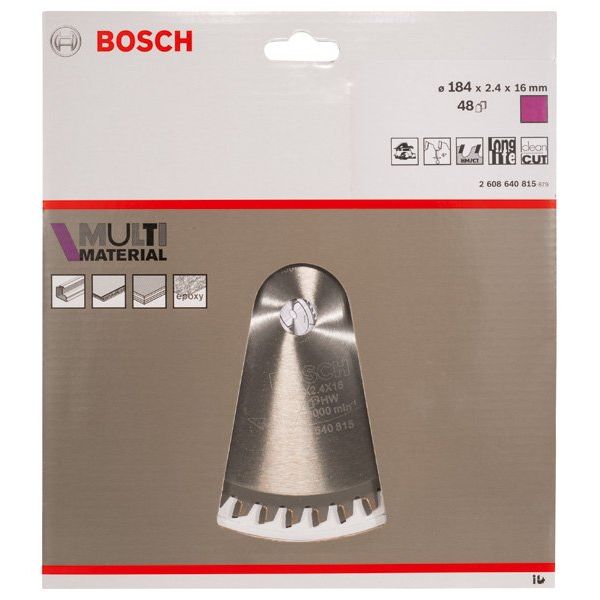 Bosch - Kreissägeblatt PRO Multi Material 2608640815 Kreissägeblatt 184 x