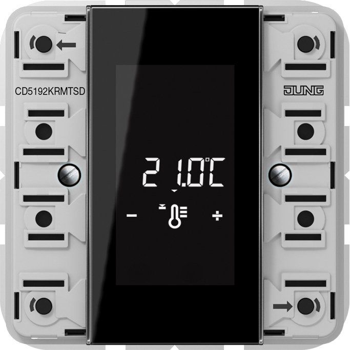 Jung - Bussystem-Mehrfach Bediengerät KNX-Raumcontroller-Modul CD 5192 KRM TS D kompakt 2-fach