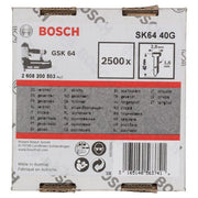 Bosch - Nagel für Nagelgerät Senkkopf-Stift SK64 40G, 2608200503 1,6 mm 40 mm