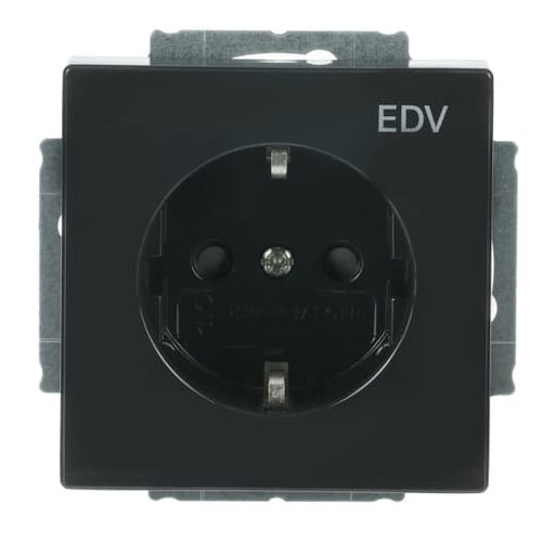 Busch-Jaeger - Steckdose Schuko-Steckdose anth 20 EUCKS/DV-81 mit Aufdruck EDV