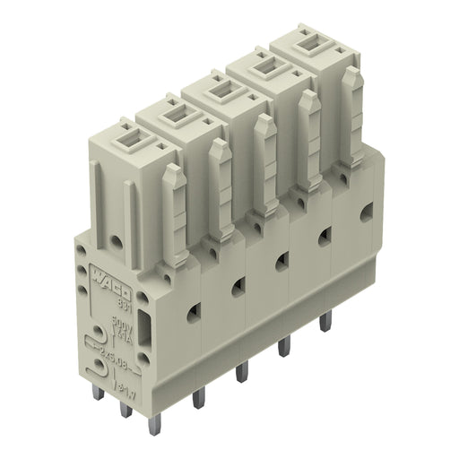 WAGO GmbH & Co. KG - Leiterplattensteckverbinder THT-Federleiste gerade 831-3505 Maß 7,62mm,lgr − 24 Stück