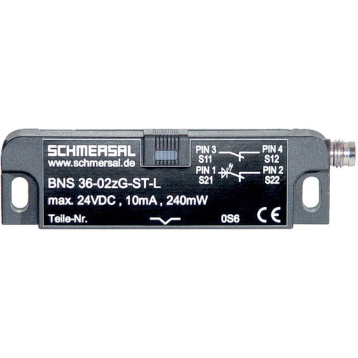 Schmersal - Positionsschalter mit getrenntem Betätiger Sicherheits-Sensor BNS 36-11/01ZG-ST-L 1S, 2Ö