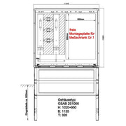 GSAB Elektrotechnik - Zähler-Komplettschrank Wandlermessung 20.W250.StWD 250A inkl. Sockel