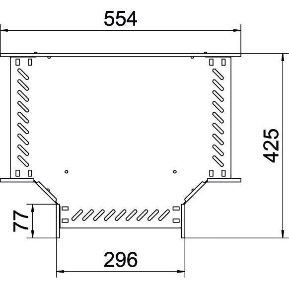 OBO Bettermann - T-Stück für Kabelrinne T-Stück für Kabelrinne RT 130 A2 110x300
