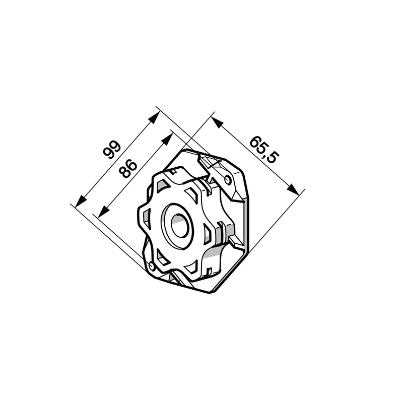 Somfy - Zubehör/Ersatzteile für Tor-/Rollladenantriebe NHK-Kompakt Adapterlager 9910051 bis 85Nm