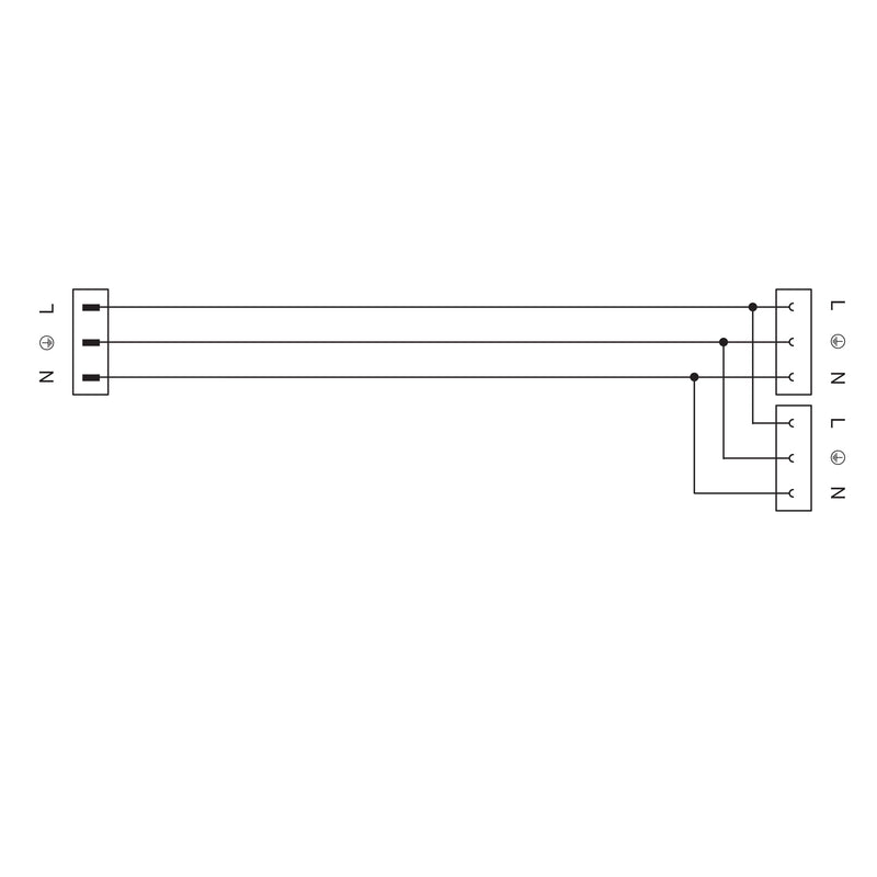 WAGO - Konfektionierte Leitung für steckbare Gebäudeinstallation konfektionierte Y-Leitung 774-5001/100-000 Eca,Steck.BuchseMIDI