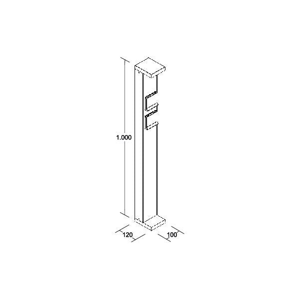 Brumberg Leuchten - Wegeleuchte LED-Pollerleuchte 60056103 3000K, graphit